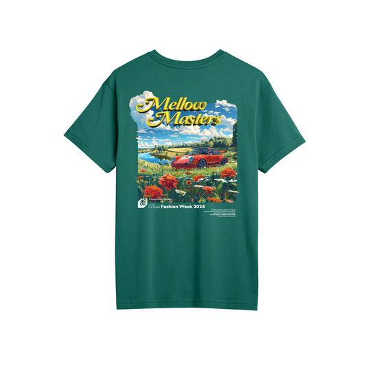 'Motorsports and Sunny Days' Tee Bayberry Green