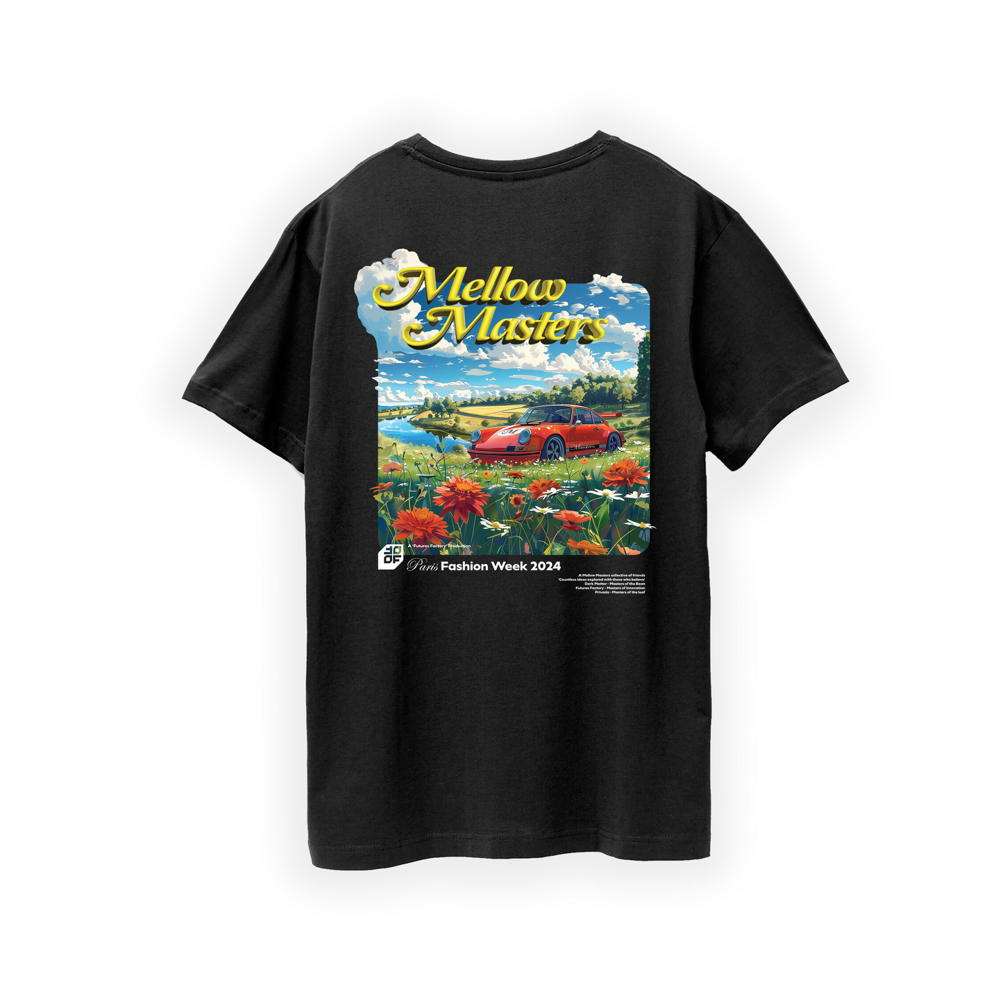 'Motorsports and Sunny Days' Tee  Black